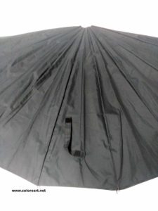 tela de paraguas desmontado